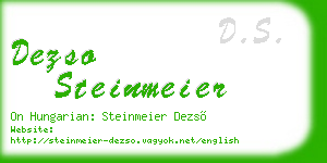 dezso steinmeier business card